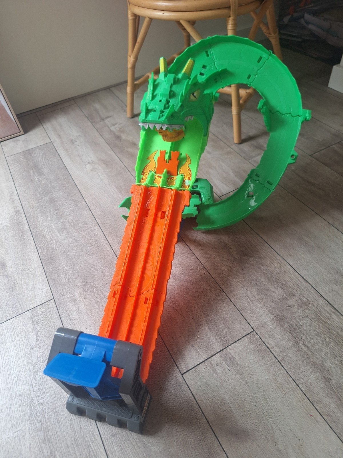 Hot Wheels Monster Trucks Sharks vs Dinos speelset, Ophalen, Gebruikt