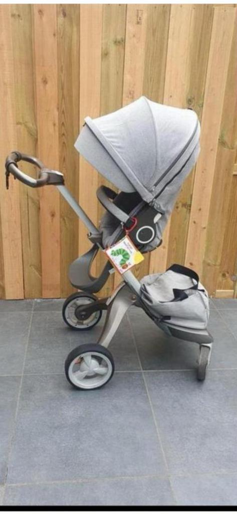 Stokke kinderwagen (grijs), Kinderen en Baby's, Kinderwagens en Combinaties, Gebruikt, Combiwagen, Overige merken, Met reiswieg