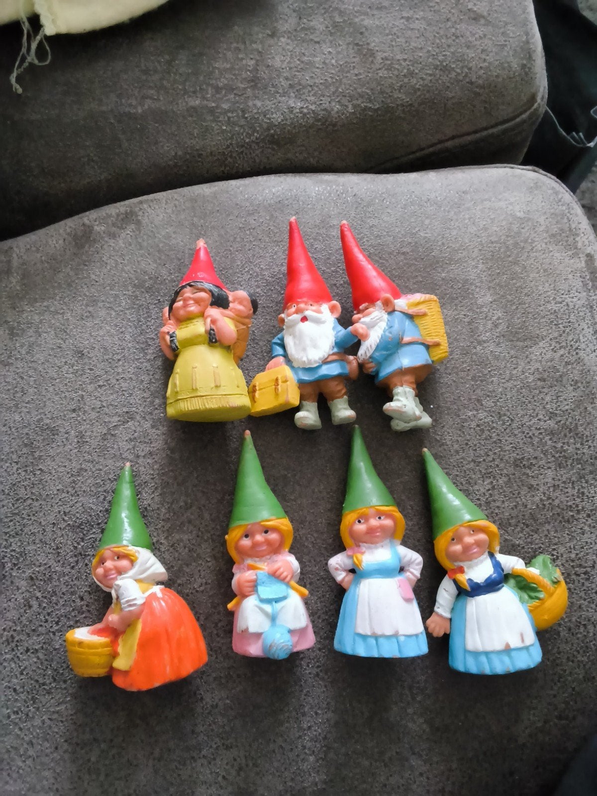 Rien Poortvliet kabouters - set van 7, Ophalen of Verzenden, Gebruikt