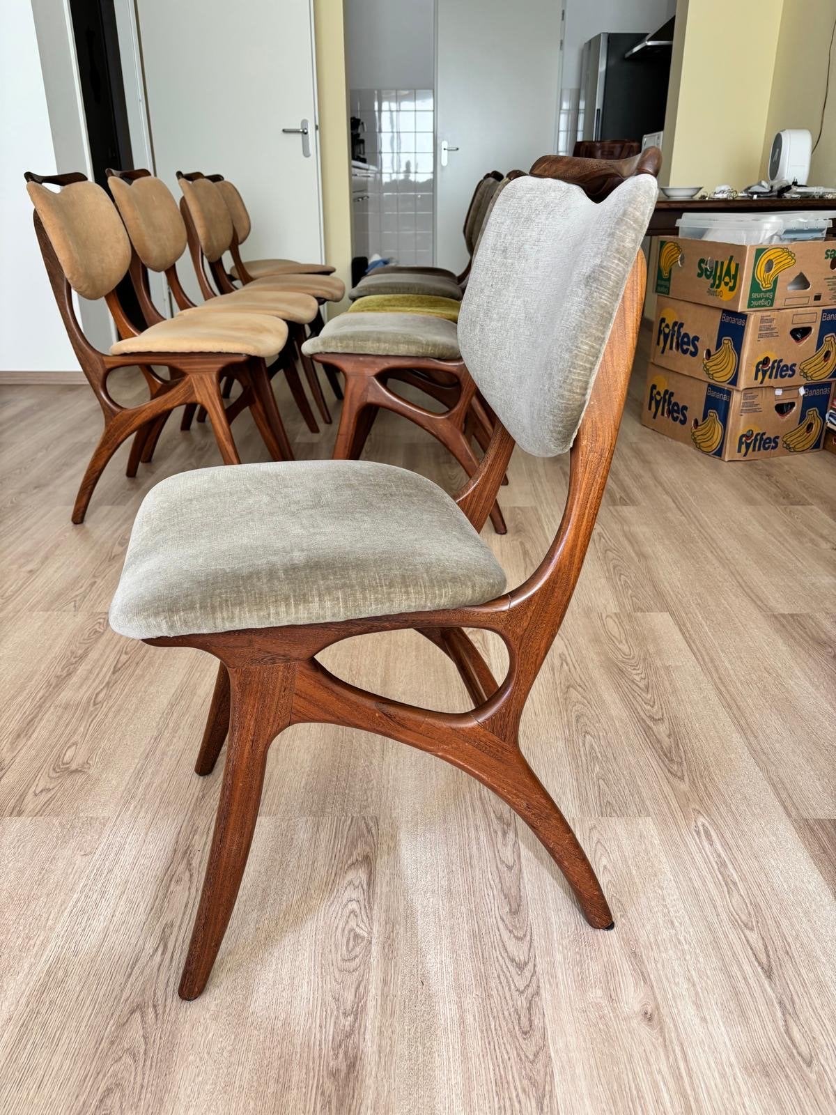 Vintage Pynock Teakhouten Eetkamerstoel Jaren '60, Ophalen