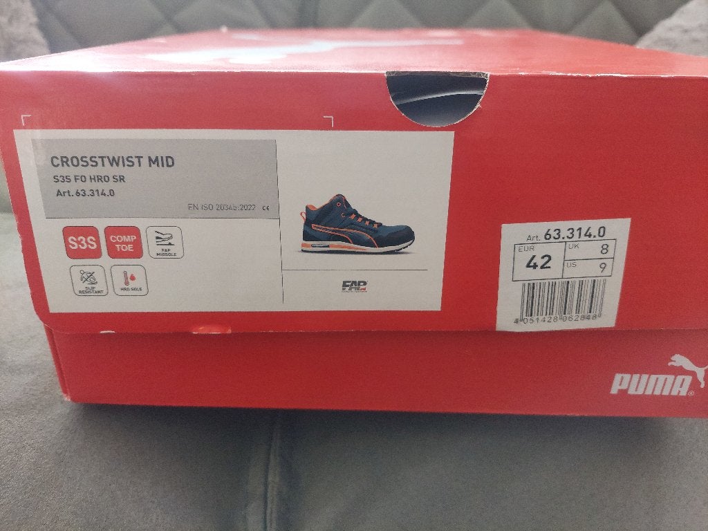 Puma Crosstwist Mid S3 Werkschoen, Ophalen, Nieuw