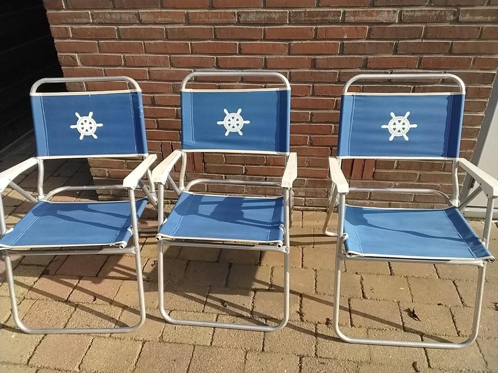 3x Opvouwbare Forma Campingstoelen, Ophalen of Verzenden, Gebruikt