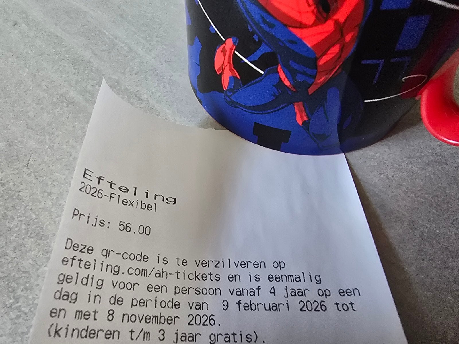 Efteling Flexibel Kaartje - Geldig t/m 8 nov 2026, Ophalen of Verzenden, Nieuw, Overige typen