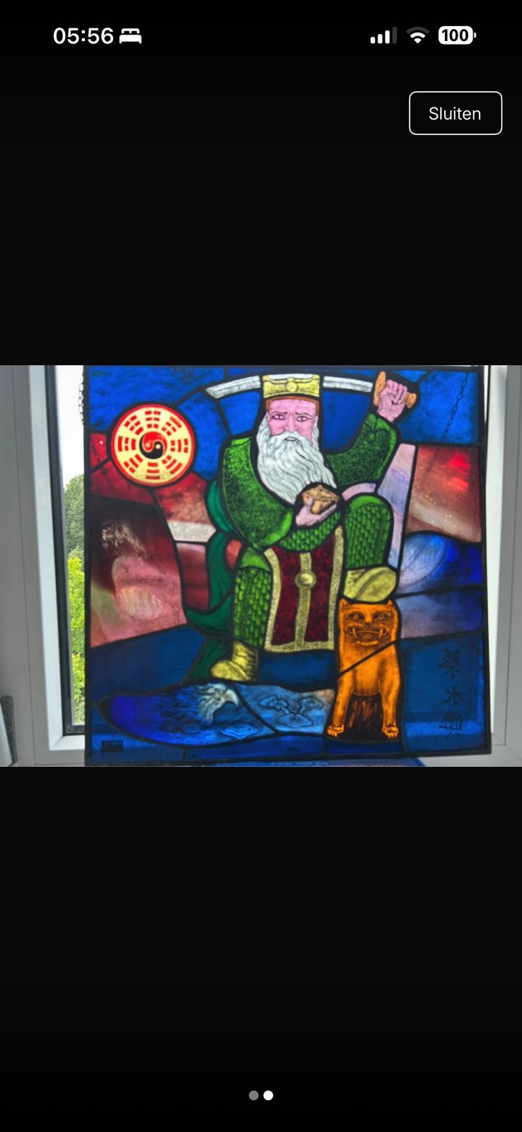 Glas in lood, Ophalen