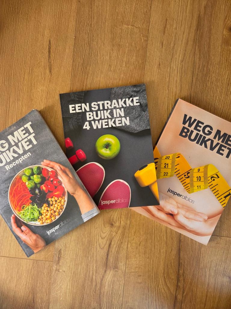Jasper Alblas Dieet Boeken: Weg met Buikvet & Strakke Buik, Boeken, Ophalen of Verzenden, Gelezen, Dieet en Voeding, Jasper Alblas