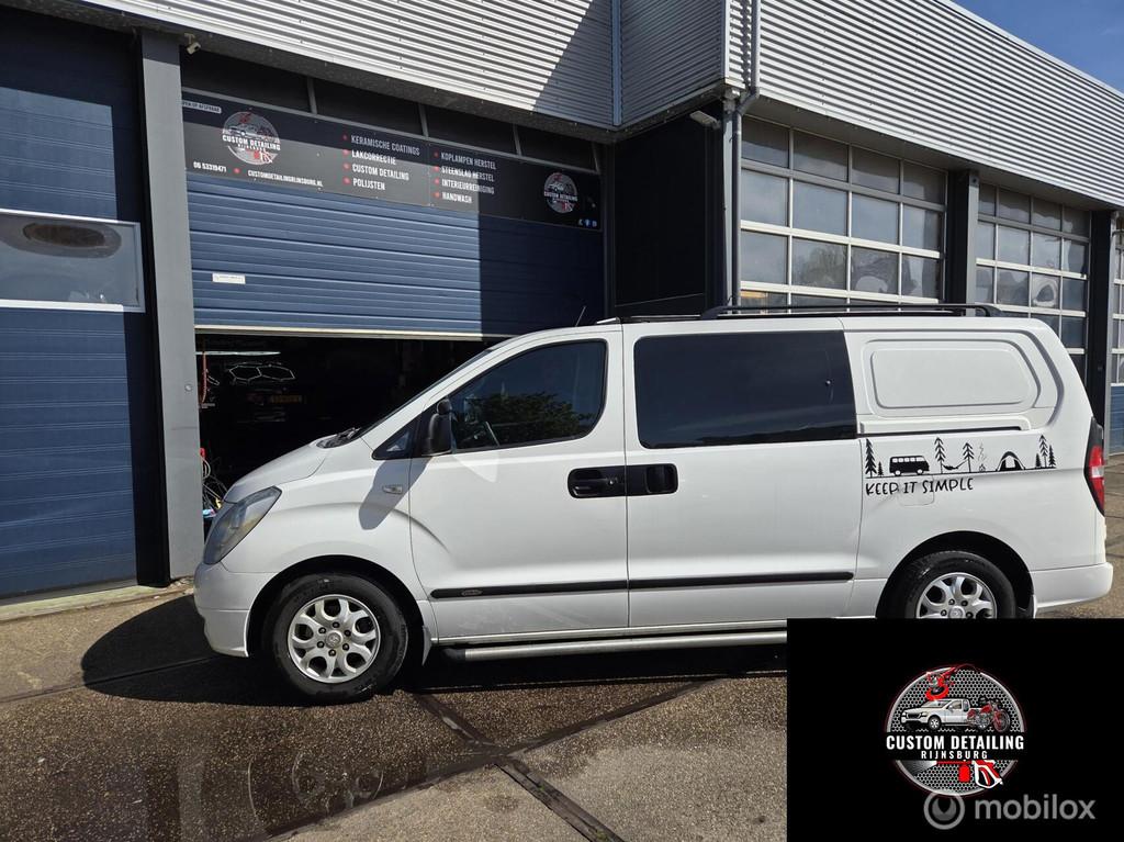 Hyundai H 300 pers. 2.5 CRDI VGT Style NIEUWE KETTINGEN, Auto's, Euro 5, Gebruikt, Parkeersensor, Wit