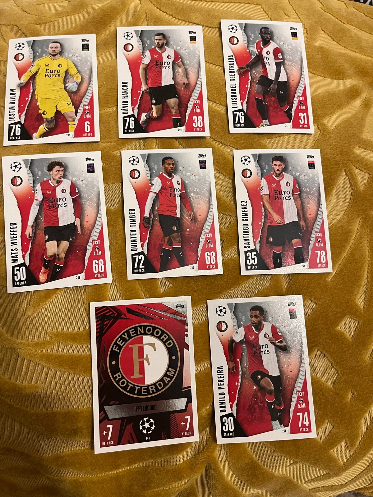 Feyenoord voetbalplaatjes - Topps Match Attax, Ophalen of Verzenden, Nieuw, Feyenoord, Poster, Plaatje of Sticker