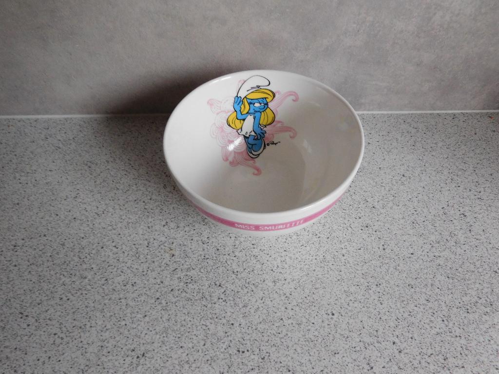 Kom 12 cm. Miss Smurfette Smurfin 2013 Peyo, Ophalen of Verzenden, Zo goed als nieuw, Kom(men), Overige stijlen