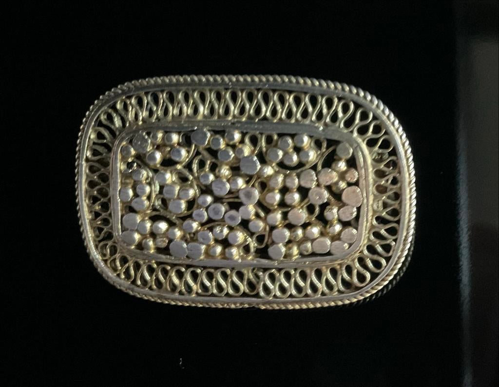 Vintage Doublé Broche - Gebruikt met lichte slijtage, Sieraden, Tassen en Uiterlijk, Broches, Overige materialen, 4 tot 7 cm, Gebruikt