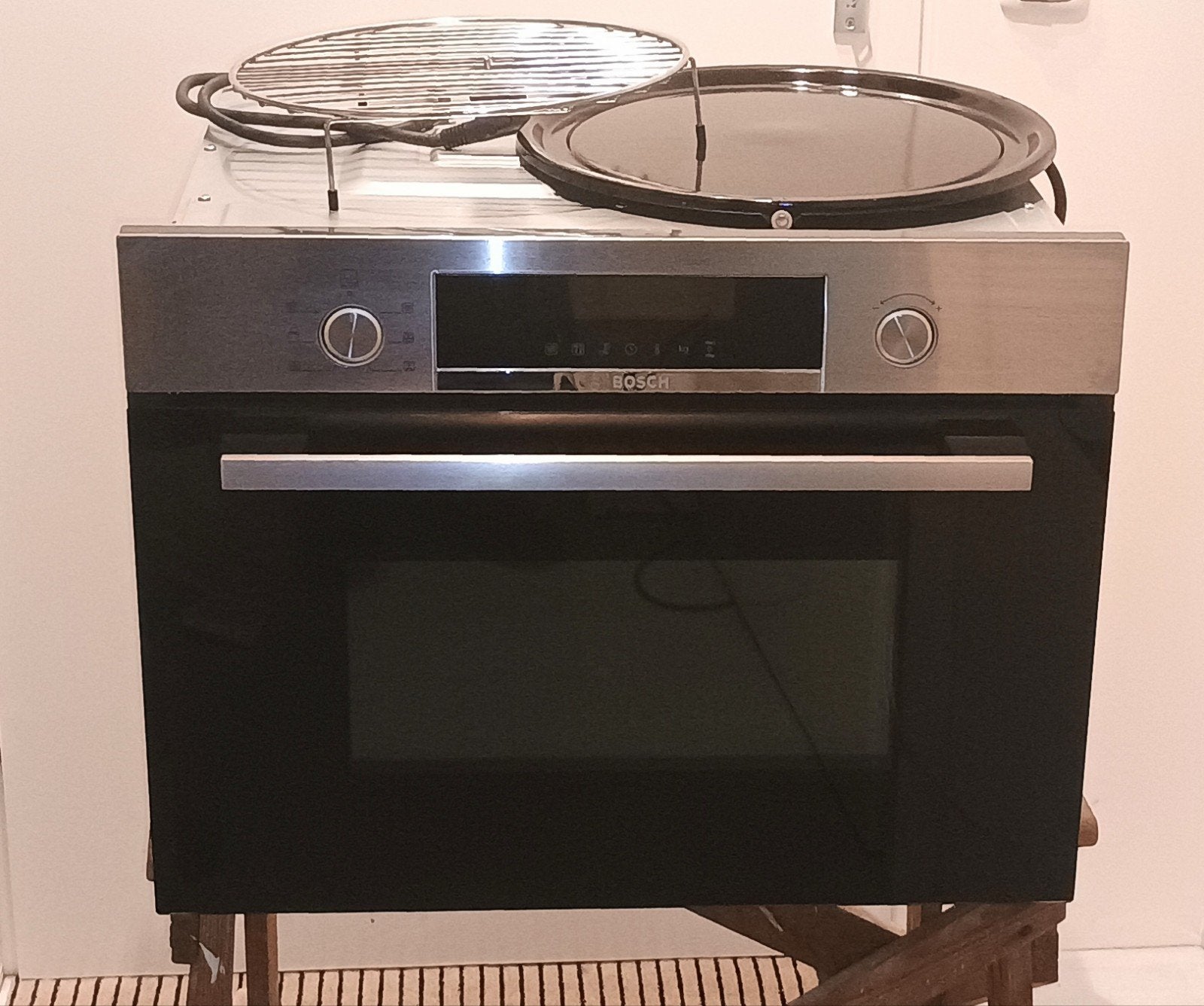 Bosch inbouw combimagnetron met hetelucht CMA585MSO Bj 2019, Combimagnetron, Gebruikt, Verzenden, .