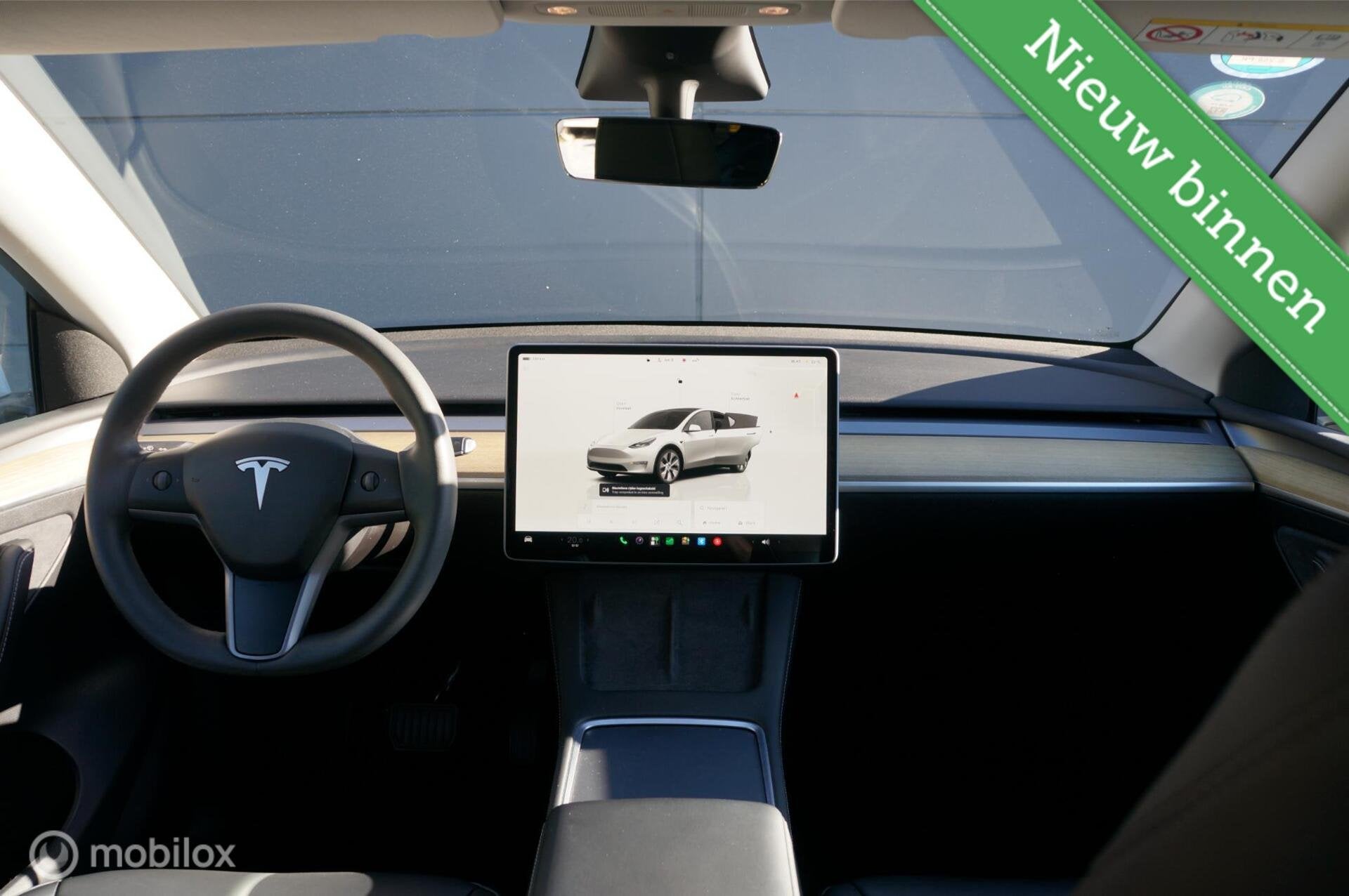 Tesla Model Y RWD 58 kWh Premium Leather FSD Pano Trekhaak !, Auto's, Automaat, 238 pk, Achterwielaandrijving, Gebruikt