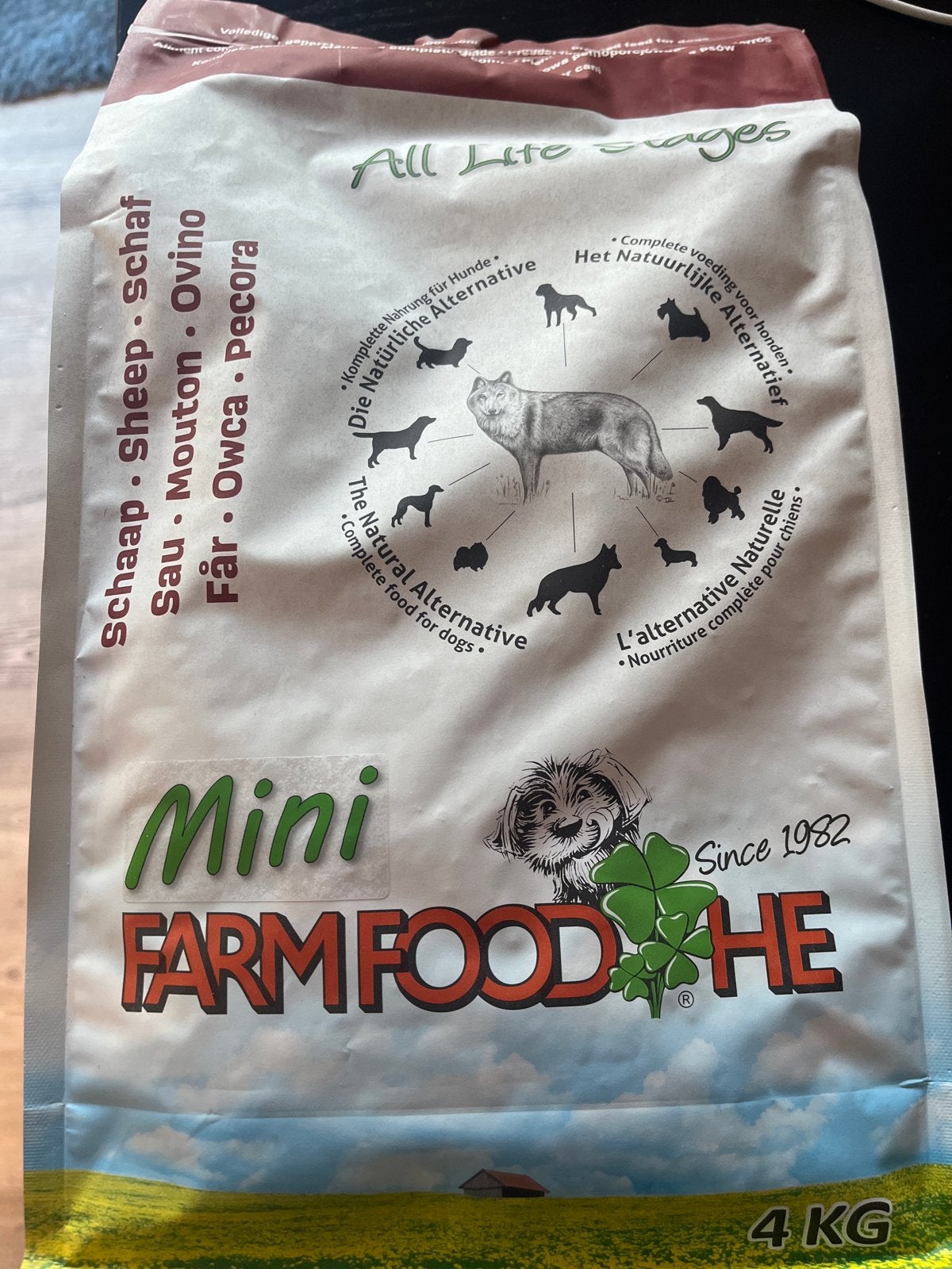 Farm food he hondenbrokken 4kg schaap mini, Ophalen of Verzenden, Hond