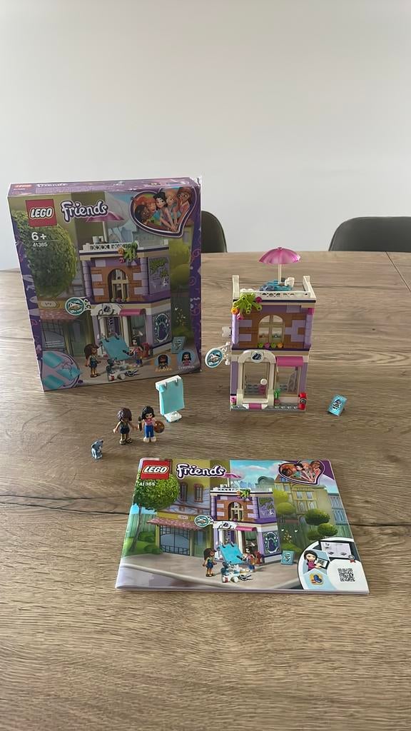LEGO Friends Emma's Kunstatelier - 41365, Ophalen of Verzenden, Zo goed als nieuw, Complete set, Lego