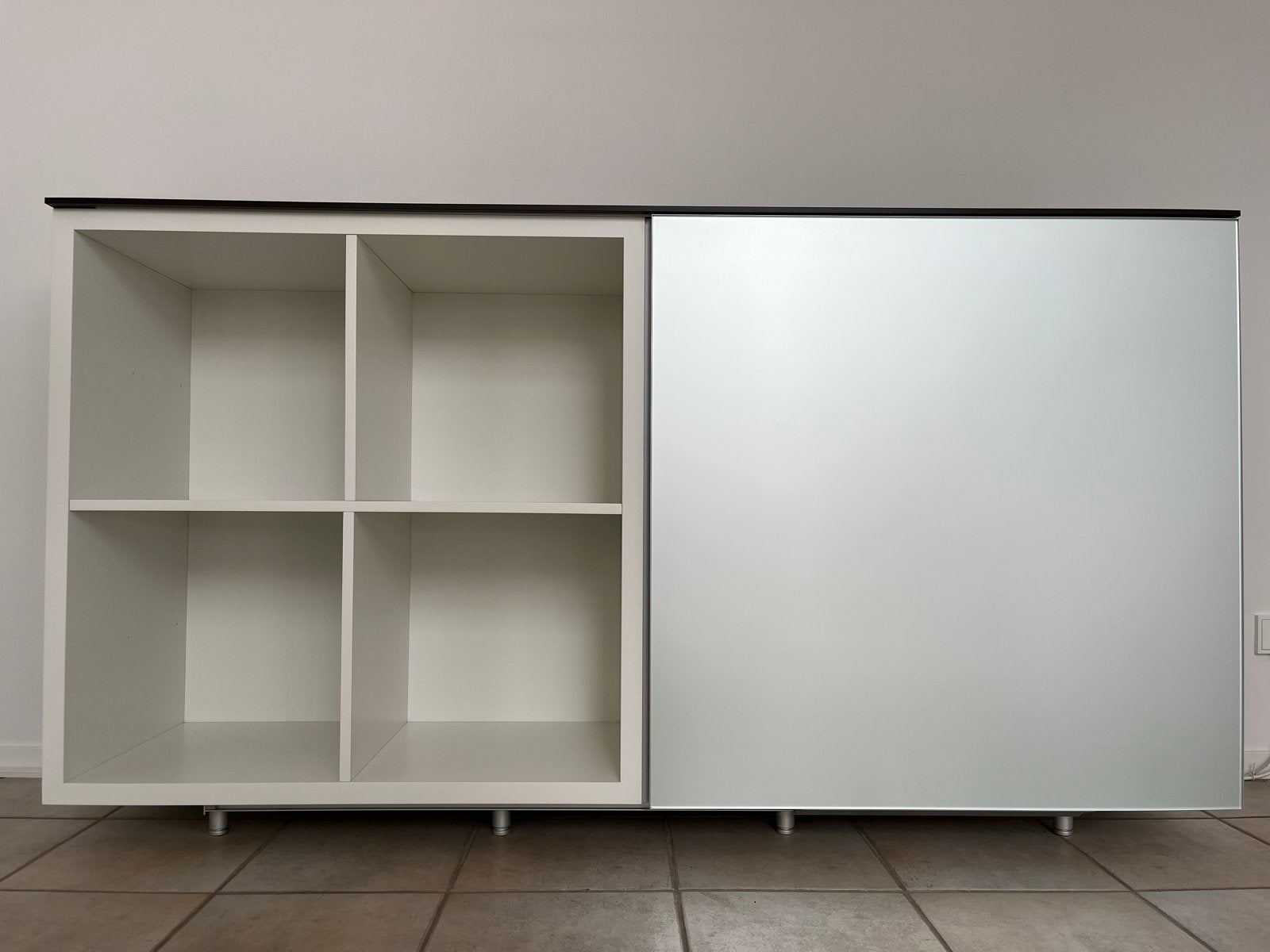 Molteni Systeem Pass Hoge Kast met Schuifdeur, Ophalen of Verzenden, Gebruikt