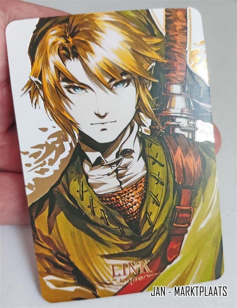 Link The Legend of Zelda Holo Foil Trading Card, Verzenden, Kuifje, Nieuw, Beeldje of Figuurtje