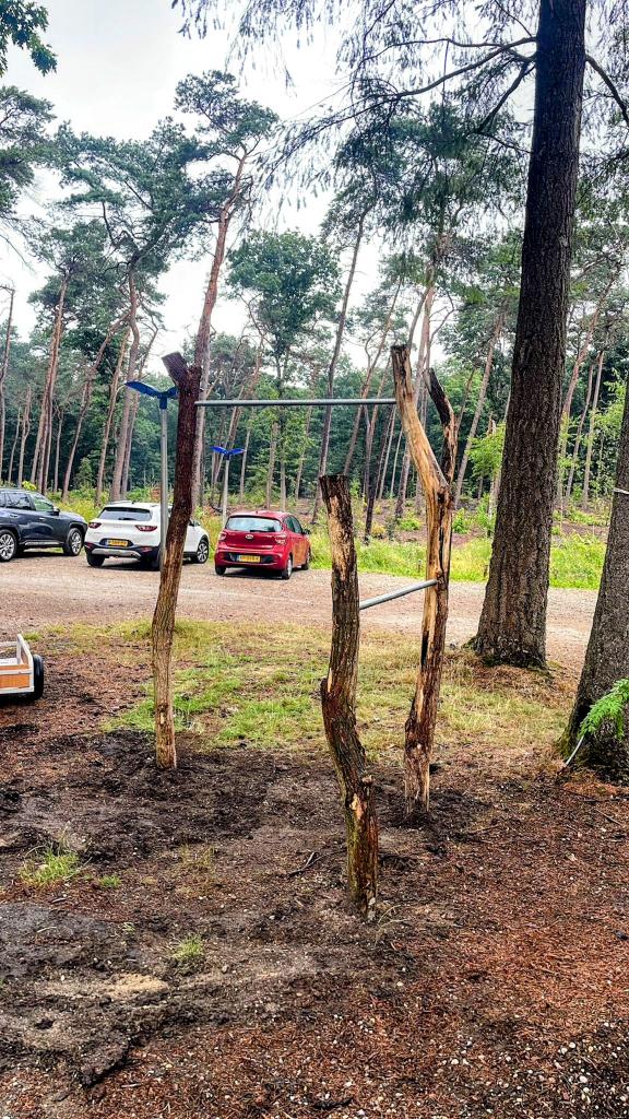 Gezond buiten bewegen met houten sporttoestel in tuin, Ophalen, Overige typen