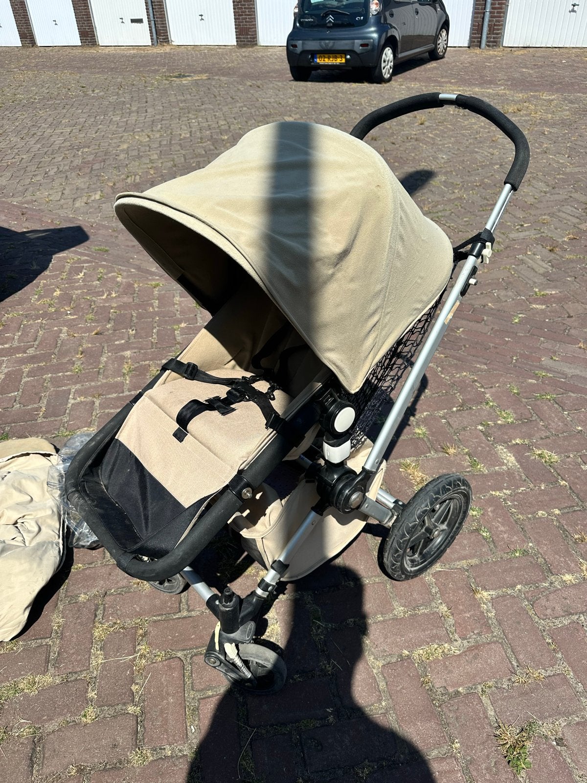 Bugaboo Cameleon kinderwagen met reiswieg en regenhoes, Ophalen, Gebruikt