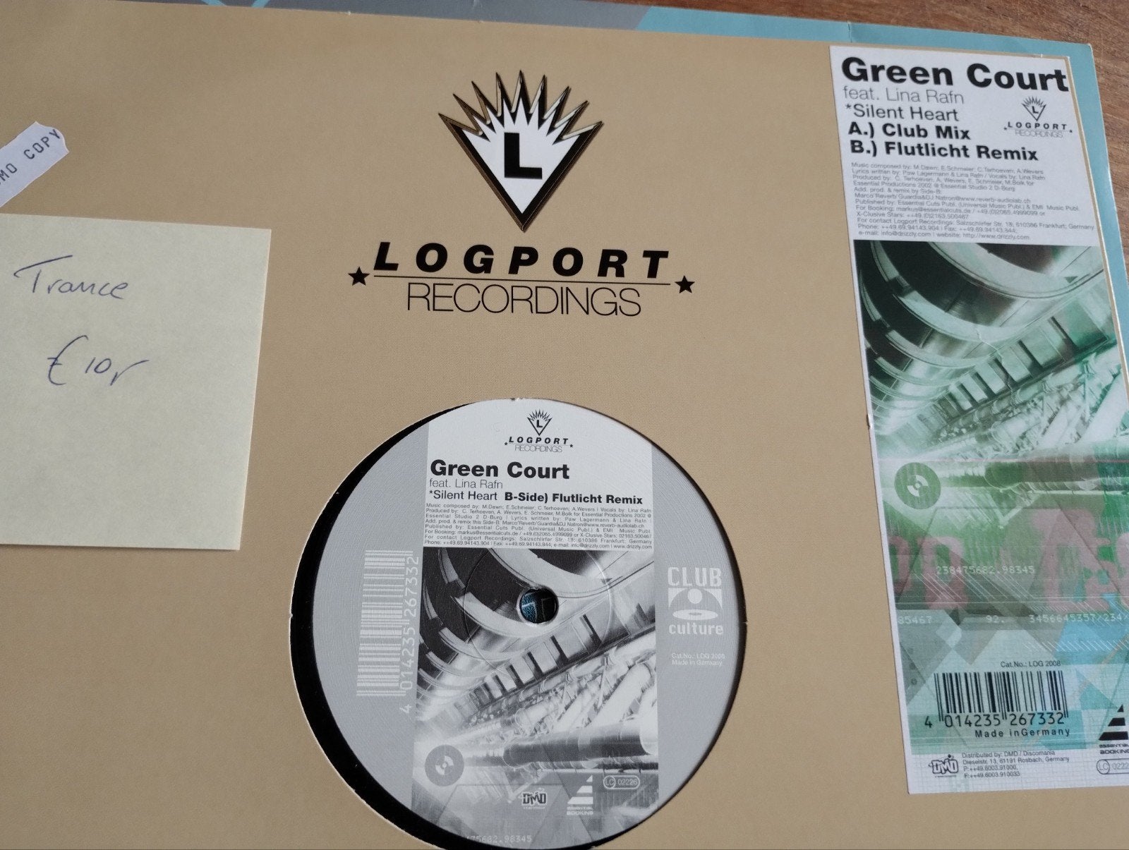 Green Court feat. Lina Rafn - Silent Heart (12" Vinyl), Cd's en Dvd's, Vinyl | Dance en House, LP, Gebruikt, Trance, Ophalen of Verzenden