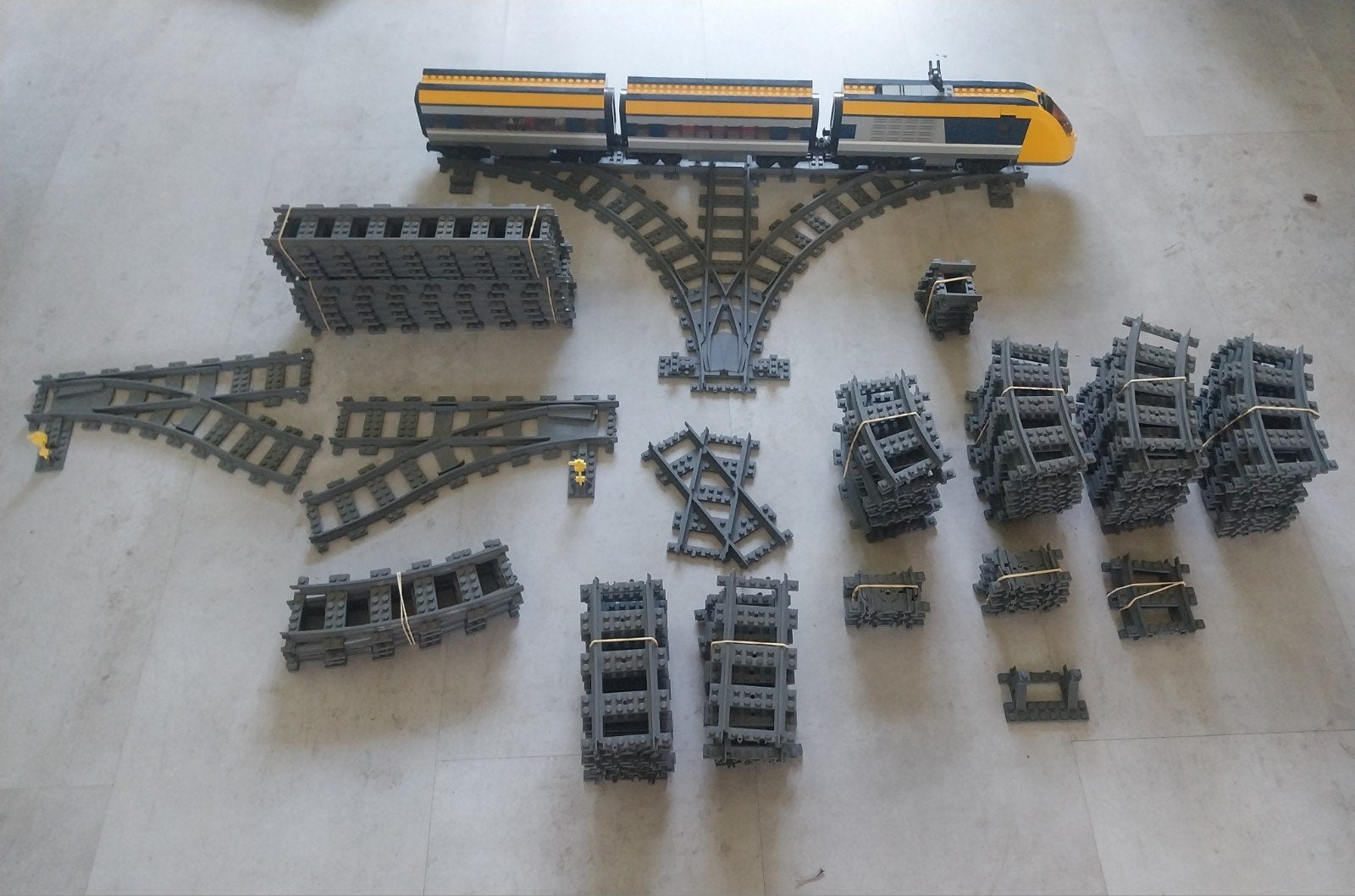 Passagiers trein met veel rails en wissels Lego, City, Inclusief extra onderdelen, Lego, Ophalen of Verzenden