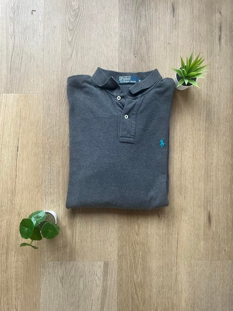 Polo Ralph Lauren Grijs Poloshirt Maat M, Ophalen of Verzenden, Zo goed als nieuw, Maat 48/50 (M), Grijs