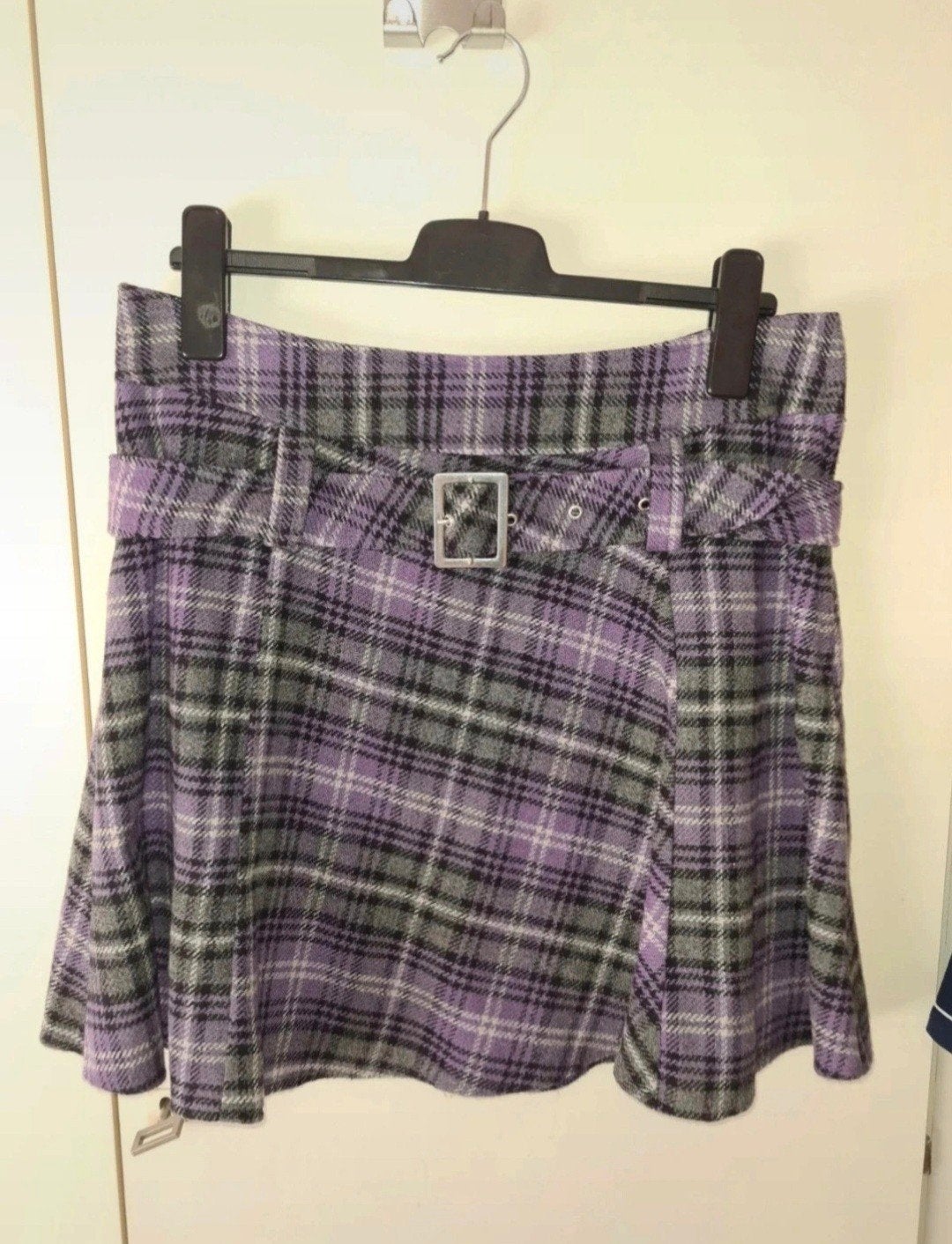 Geruite rok met riem, Kleding | Dames, Rokken, Ophalen of Verzenden, Zo goed als nieuw, Maat 36 (S), Boven de knie