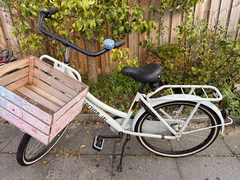 Cortina U4 Mini Solid meisjesfiets 24 inch met krat, Fietsen en Brommers, Ophalen, Versnellingen, Cortina, Gebruikt