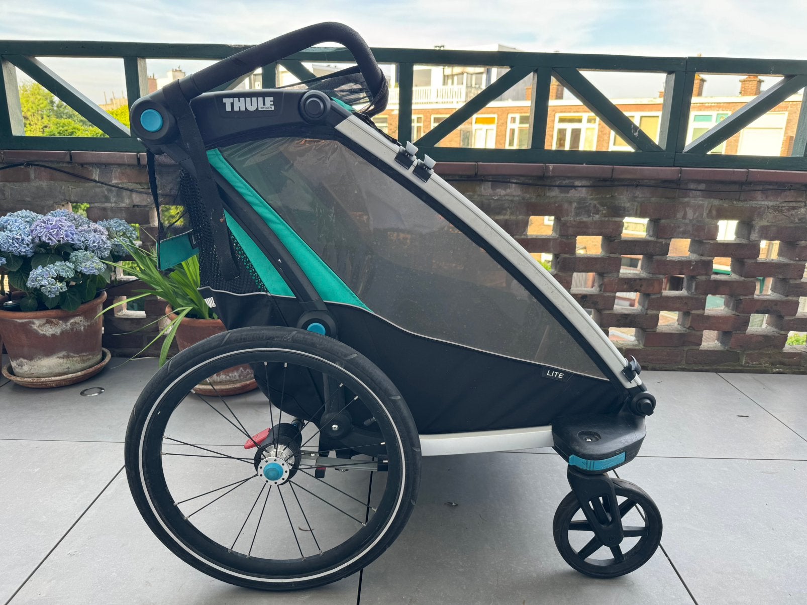 Thule Lite – Bike Trailer & Stroller for 2 Children, Fietsen en Brommers, Ophalen, Zo goed als nieuw, Kinderkar