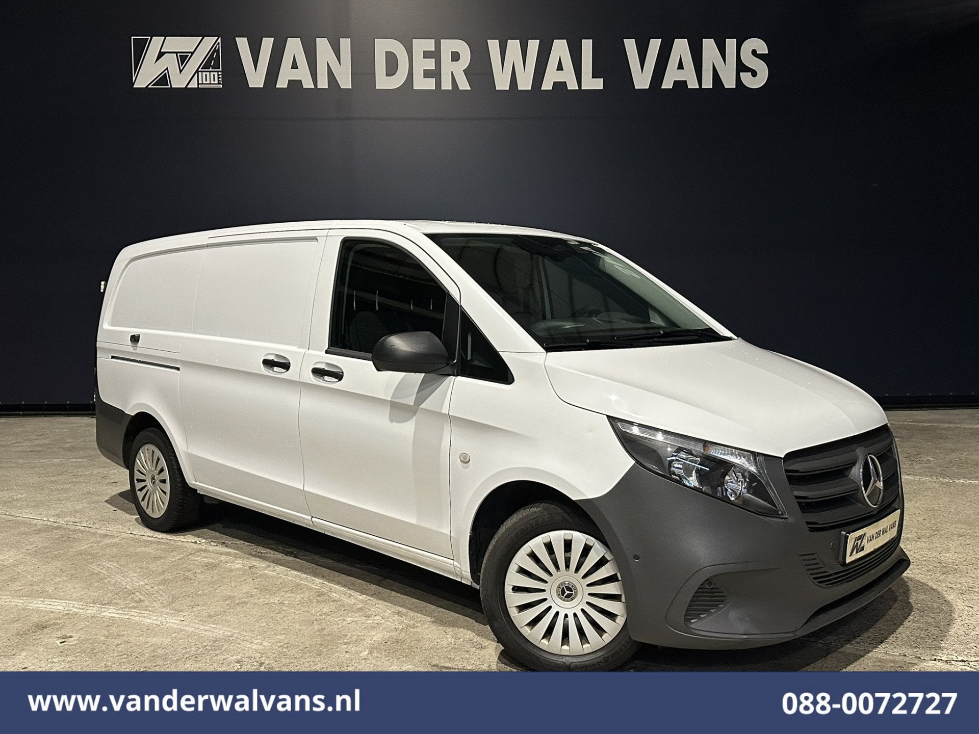 Mercedes-Benz Vito 116 CDI 164pk 2025 Model L2H1 Euro6 Airco, Auto's, Dealer onderhouden, Gebruikt, 4 cilinders, Wit