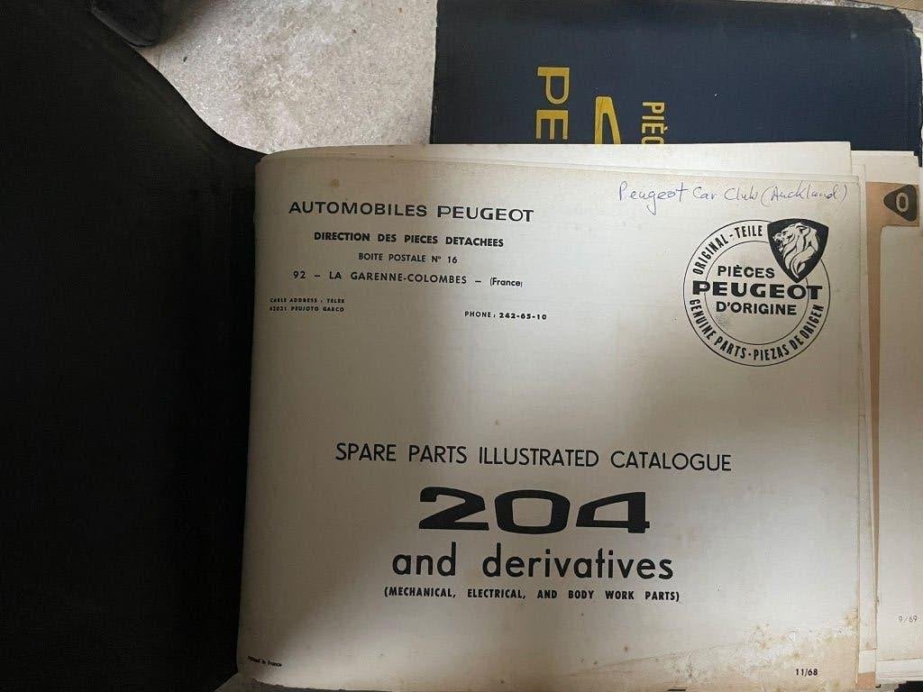 Peugeot 204 Onderdelen Catalogus - Klassieke Auto, Ophalen of Verzenden