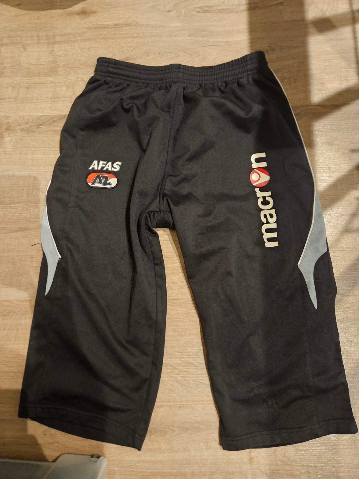 Macron AZ AFAS Voetbalbroek Zwart, Maat M, Ophalen, Maat 48/50 (M), Zwart, Macron