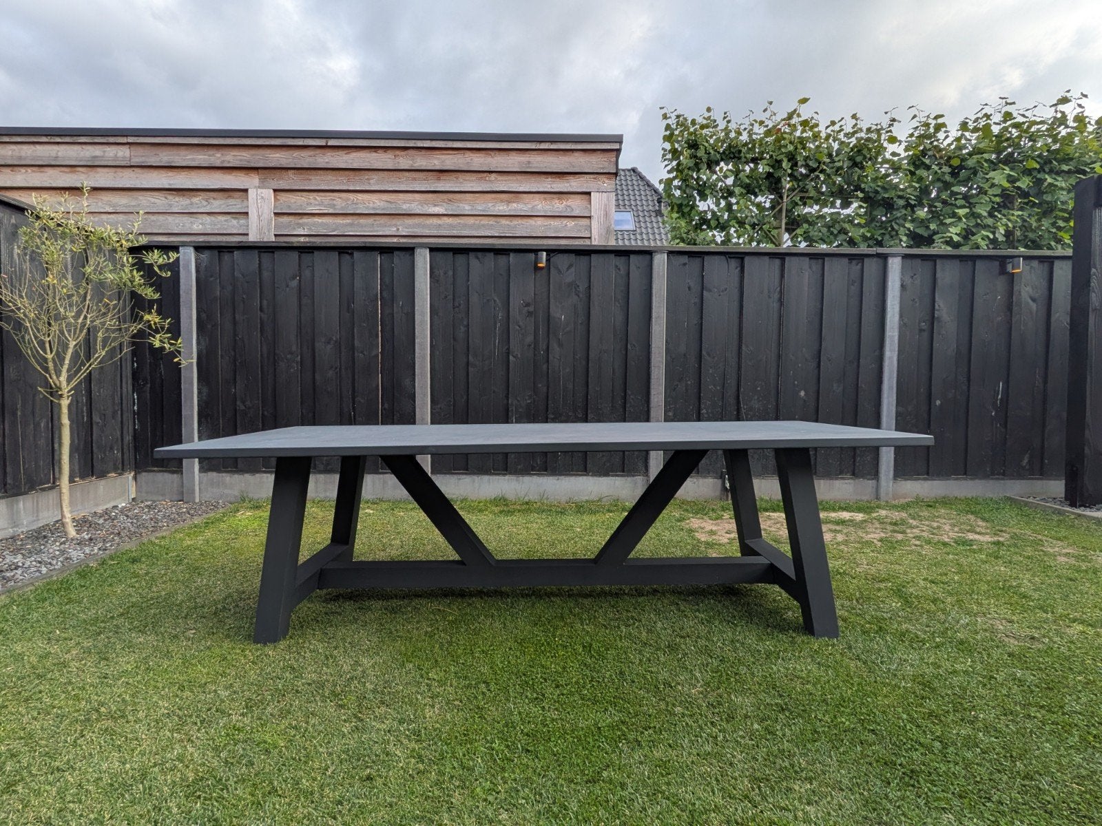 Bellagio aluminium tuintafel - Antraciet (260x100x75 cm), Ophalen, Rechthoekig, Aluminium