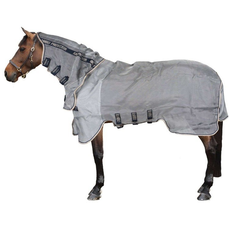 Rambo Protector Integrated Fly Sheet 6.6 (145/198 cm), Dieren en Toebehoren, Meerkleurig, 0 g, Vliegendeken, V-sluiting