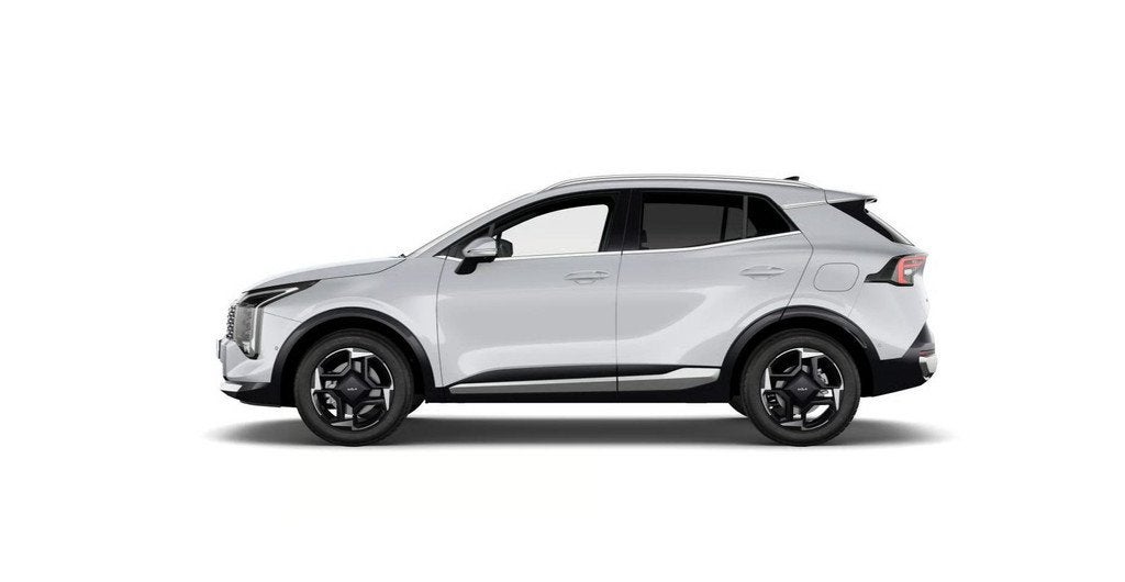 Kia Sportage 1.6 T-GDi Hybrid DynamicPlusLine | Panoramadak, Auto's, Kia, 4 cilinders, Leder en Stof, Wit, Nieuw