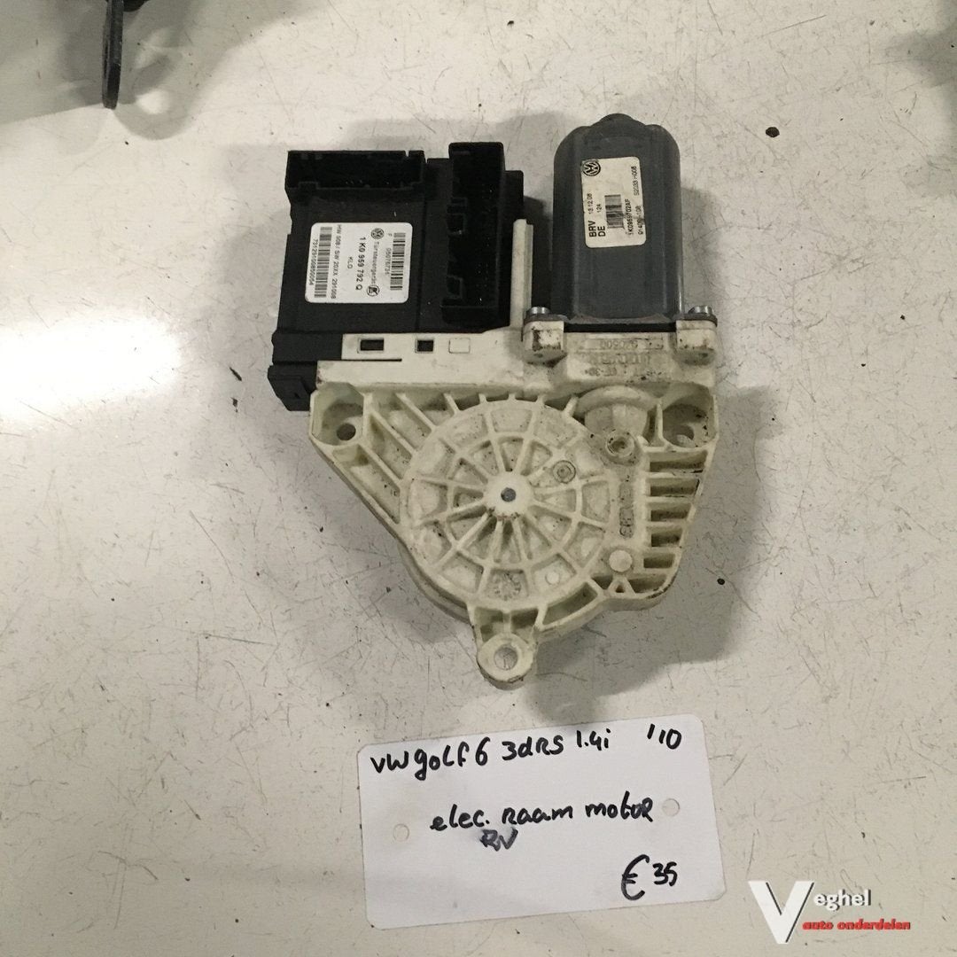 Vw Golf 6 2010 Raammotor Rechtsvoor, Gebruikt, -, -, Ophalen of Verzenden