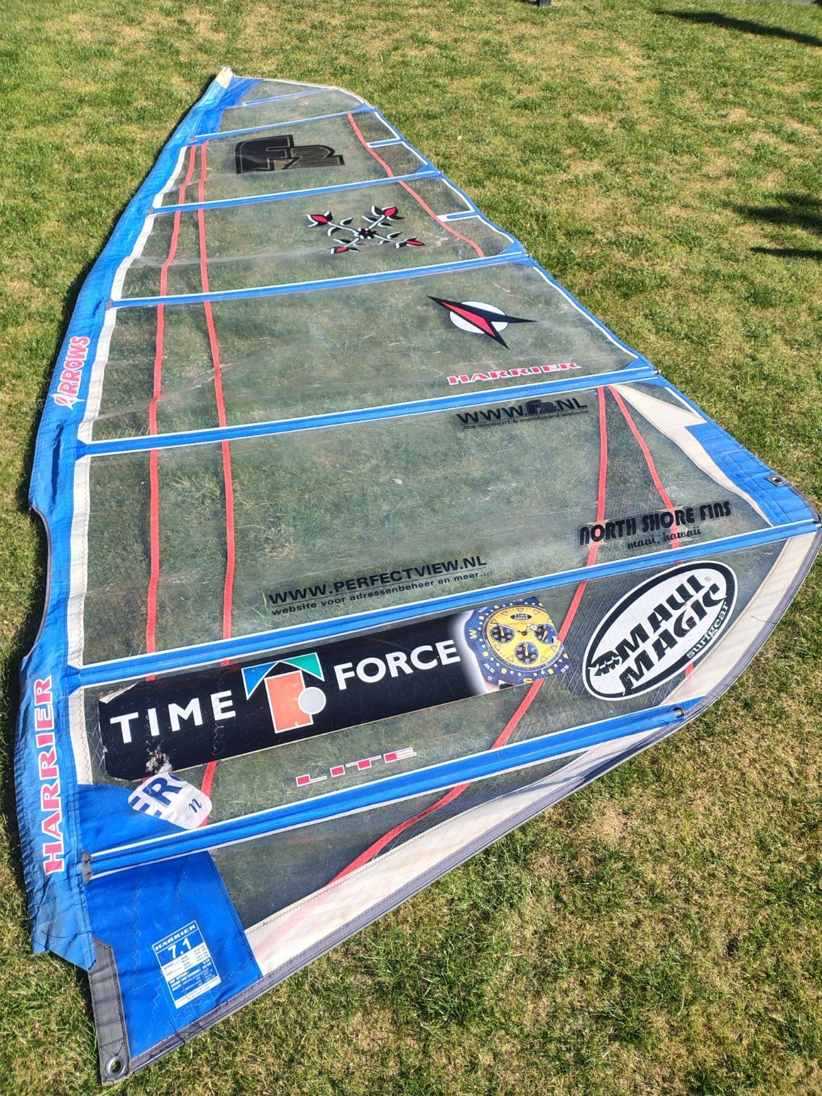 windsurfzeil F2, Watersport en Boten, Ophalen, Gebruikt, 6.5 m² tot 8 m², F2