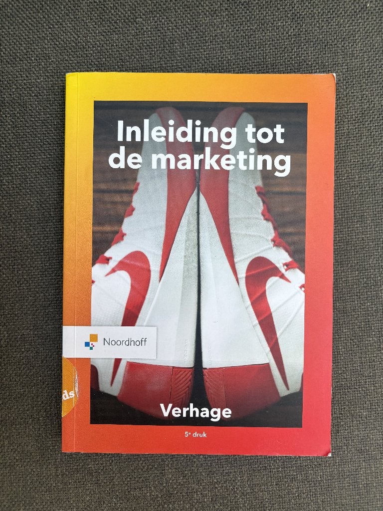 Inleiding tot de marketing 5e druk, Verzenden, Zo goed als nieuw, Economie en Marketing