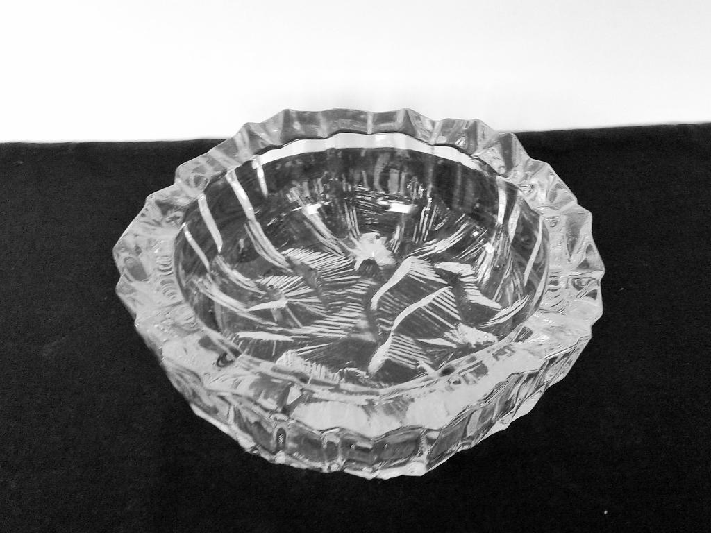 Schaal Kristal Hoya Japan Vintage, Antiek en Kunst, Ophalen of Verzenden