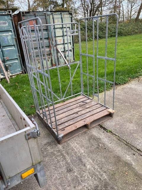 3 zijdige pallet box voor opslag haardhout, Tuin en Terras, Haardhout, Minder dan 3 m³, Ophalen