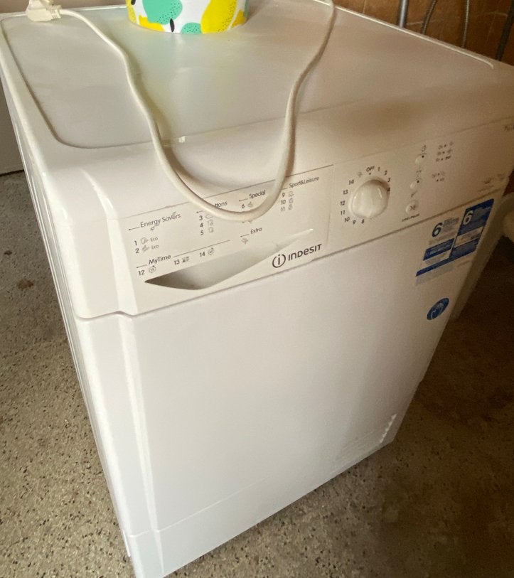 Indesit Wasdroger - Compact en Efficiënt, Witgoed en Apparatuur, Wasdrogers, Ophalen, 6 tot 8 kg, Gebruikt, Overige typen