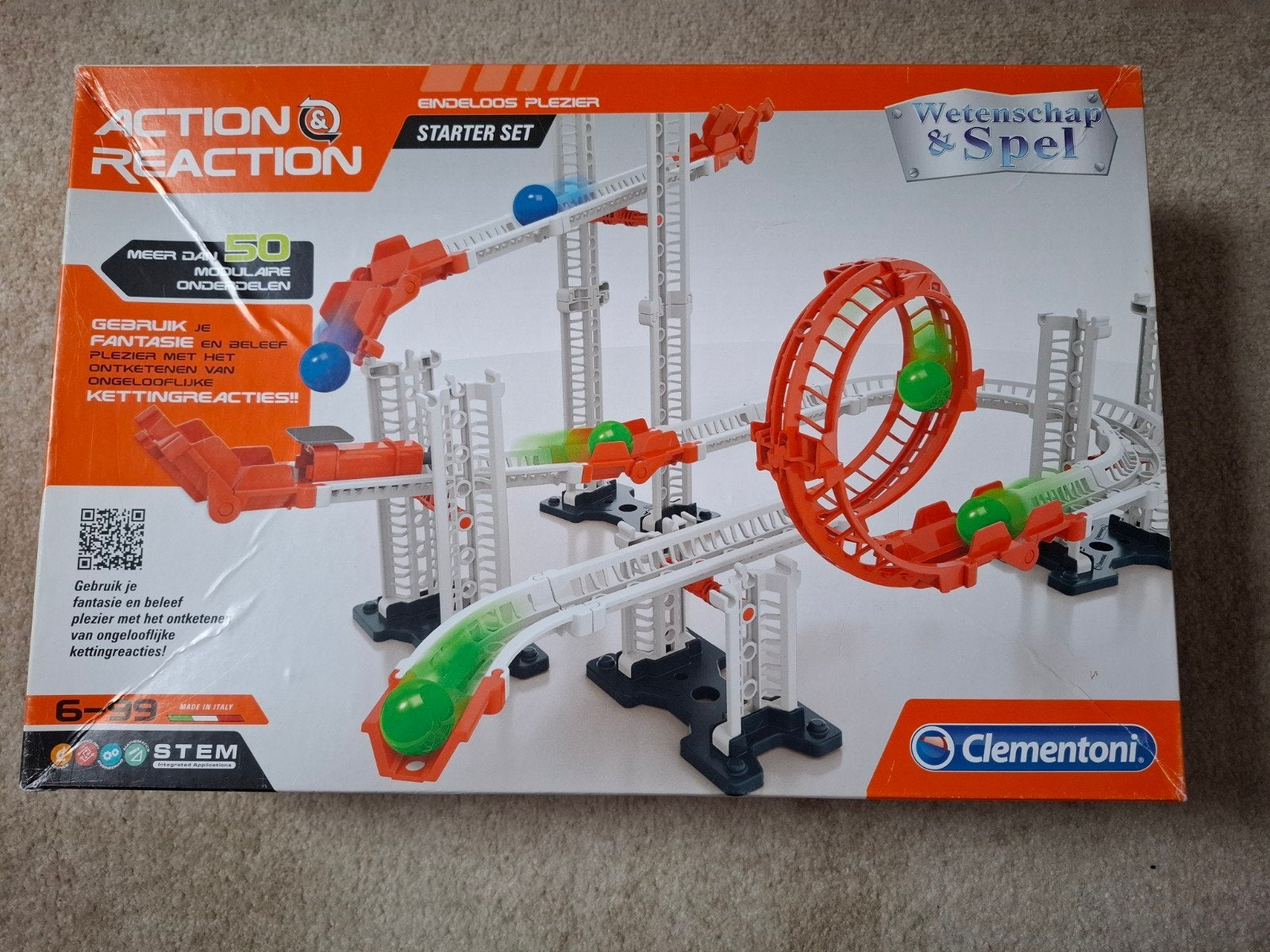 clementoni action reaction starter set, Ophalen of Verzenden, Gebruikt, Elektrisch, Overige merken