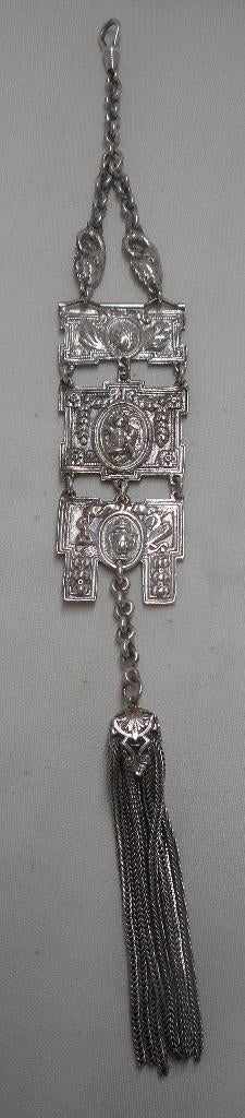 Antieke zilveren Chatelaine nr.1704, Verzenden, Zilver
