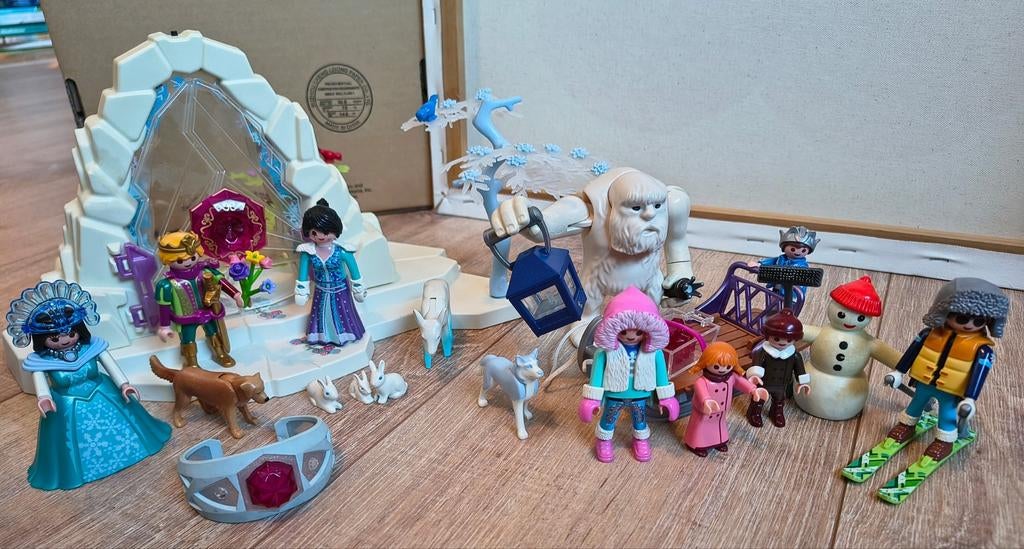 Playmobil magic: kristallen poort naar winterland + yeti, Ophalen of Verzenden, Zo goed als nieuw, Complete set