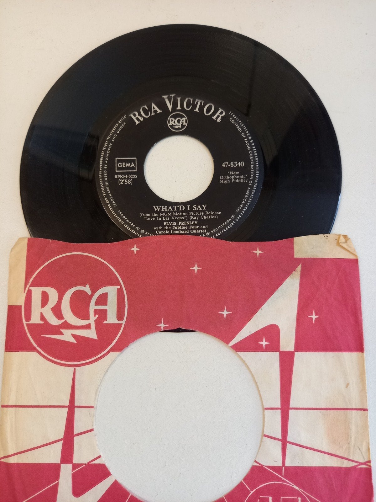Elvis Presley  - What'd i say / Viva Las Vegas, Ophalen of Verzenden, Zo goed als nieuw, Pop
