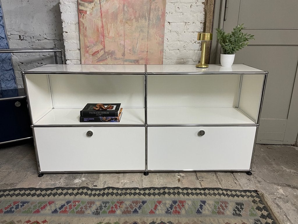 USM Haller dressoir wit, Gebruikt, 150 tot 200 cm, Ophalen of Verzenden, Metaal