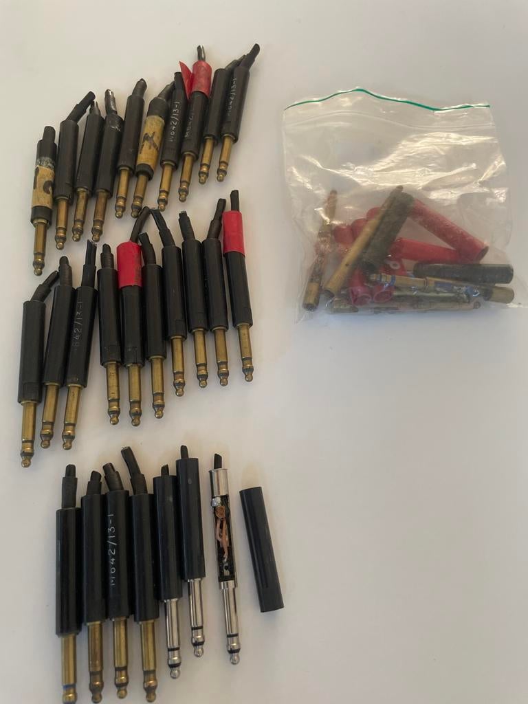 Partij Bantam tt pluggen - Vintage Audio Connectoren, Ophalen of Verzenden, Gebruikt, Apparatuur