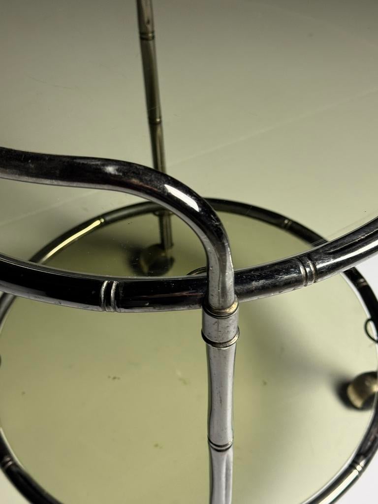 Faux Bamboo chrome trolley antiek, Ophalen, Zo goed als nieuw