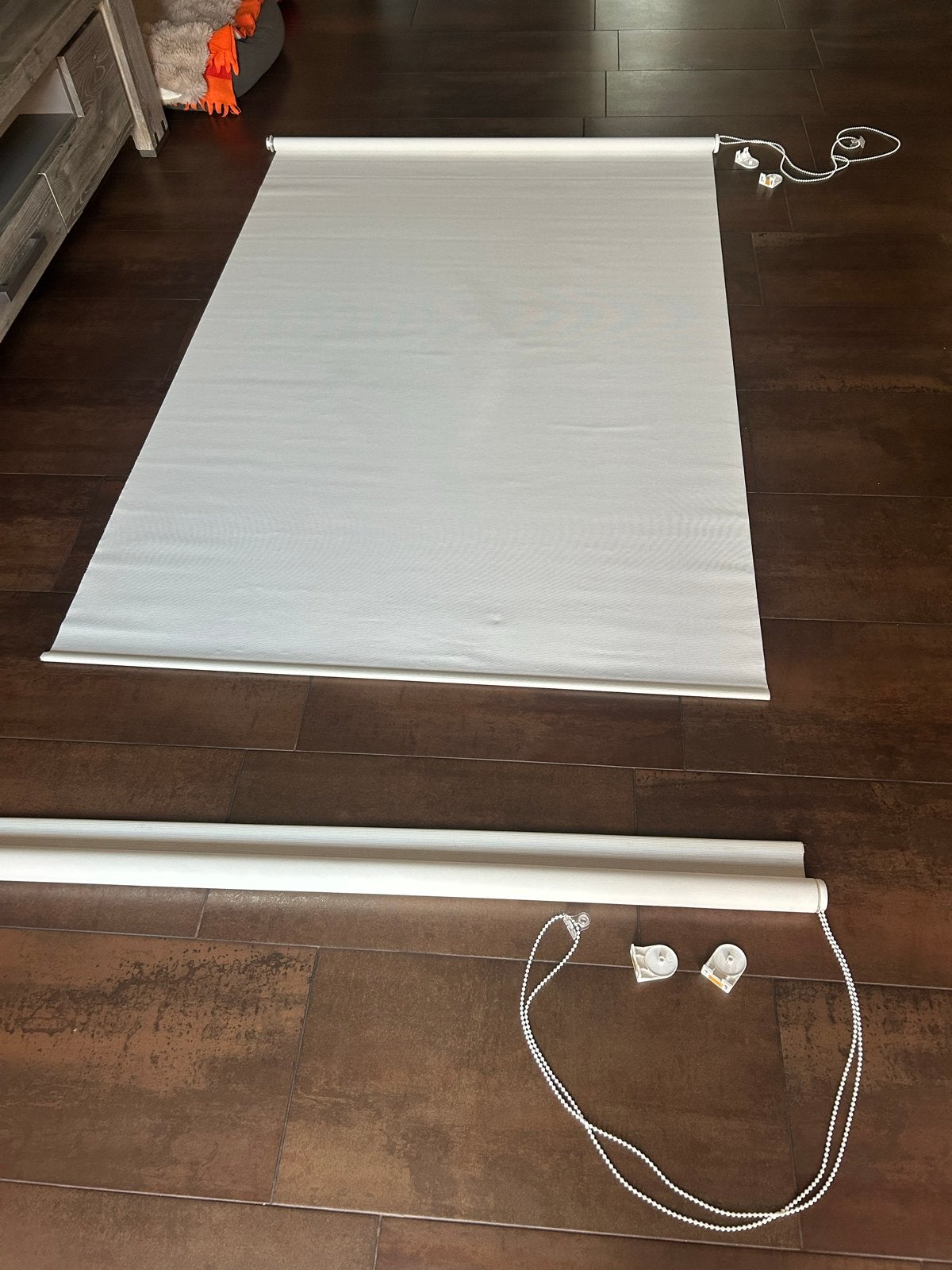 2 x Crème Rolgordijn 120x180 cm, Ophalen, 120 cm, Gebruikt, Overige merken