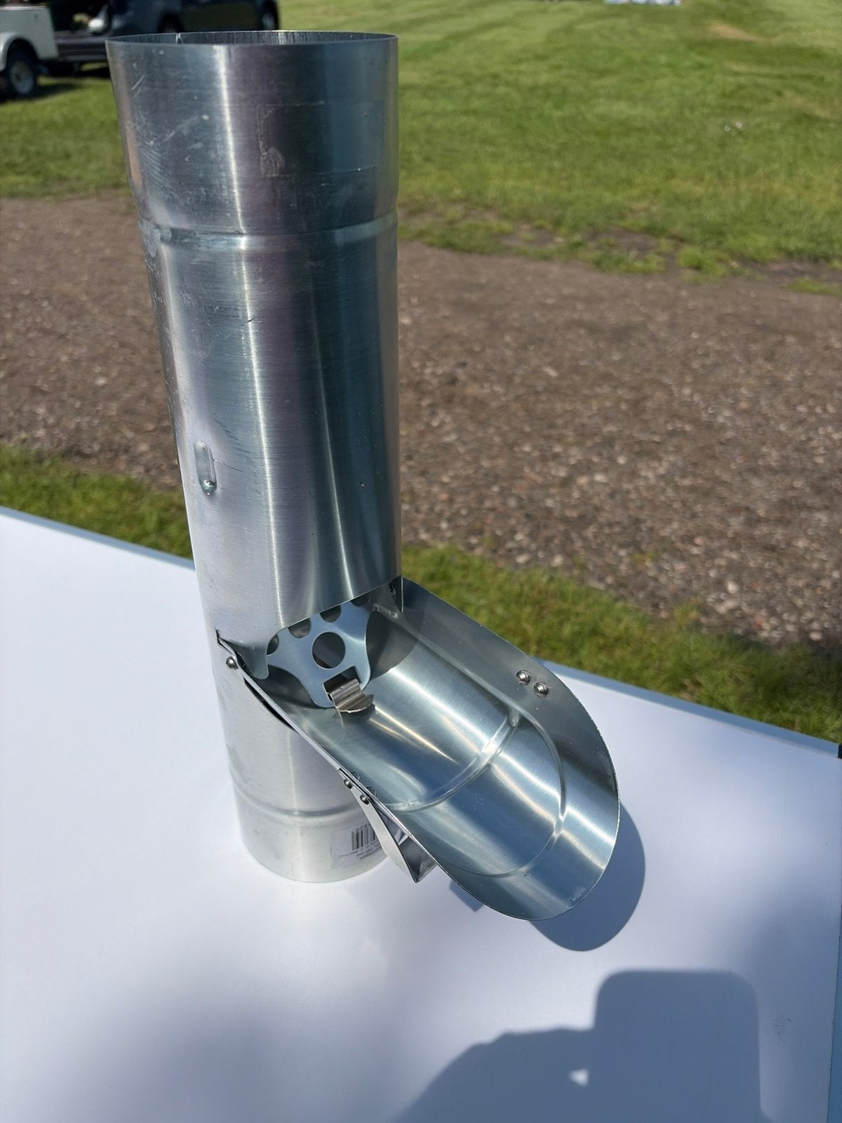 Regenwaterklep met zeef - Zink, 100 mm, Afvoer, Nieuw, Ophalen of Verzenden, Zink