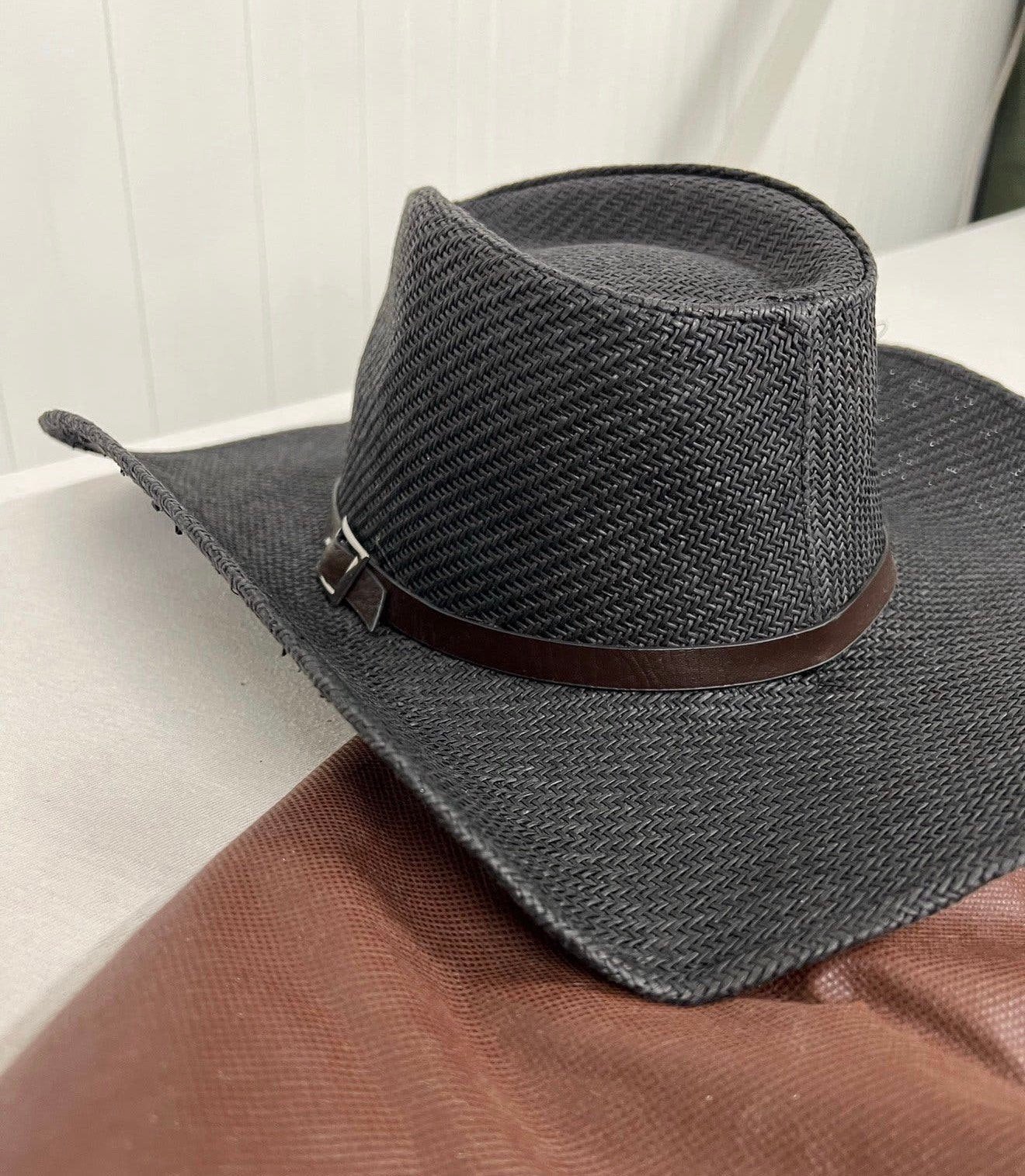 The Legendary Hat Zwart zwarte hoed 57 luxe cowboy western, P, Hoed, P, P