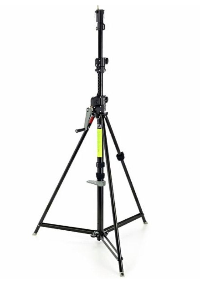 Manfrotto 425B Mega Boom + Manfrotto 087NWB Wind-Up Statief, Ophalen, Driepoot, Zo goed als nieuw, 175 cm of meer